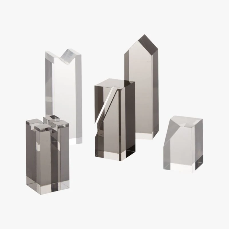 Clear And Smoke Grey Acrylic Chess Set - Image 3