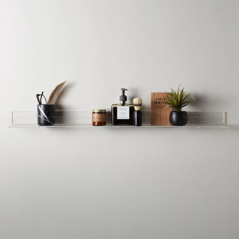 Clear Acrylic Wall Shelf 36" - Image 3
