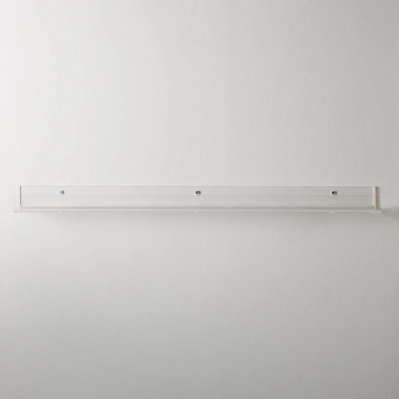 Clear Acrylic Wall Shelf 36"