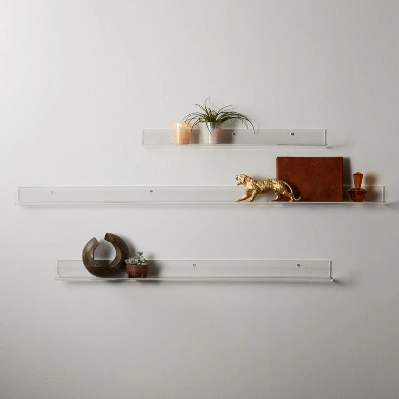Clear Acrylic Wall Shelf 36" - Image 2