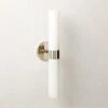 Amie Polished Nickel Wall Sconce Light