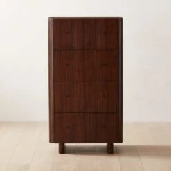 Andora Tall 4-Drawer Wood Dresser