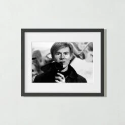 'Andy Warhol 1966' Photographic Print In Black Frame 17.75''x21.75''