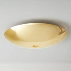 Auden Polished Brass Flush Mount Light 30"