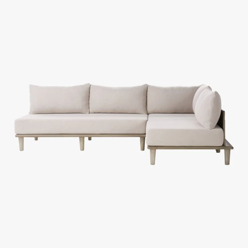 Baixa 3-Piece Wood Outdoor Patio Sectional Sofa - Image 3