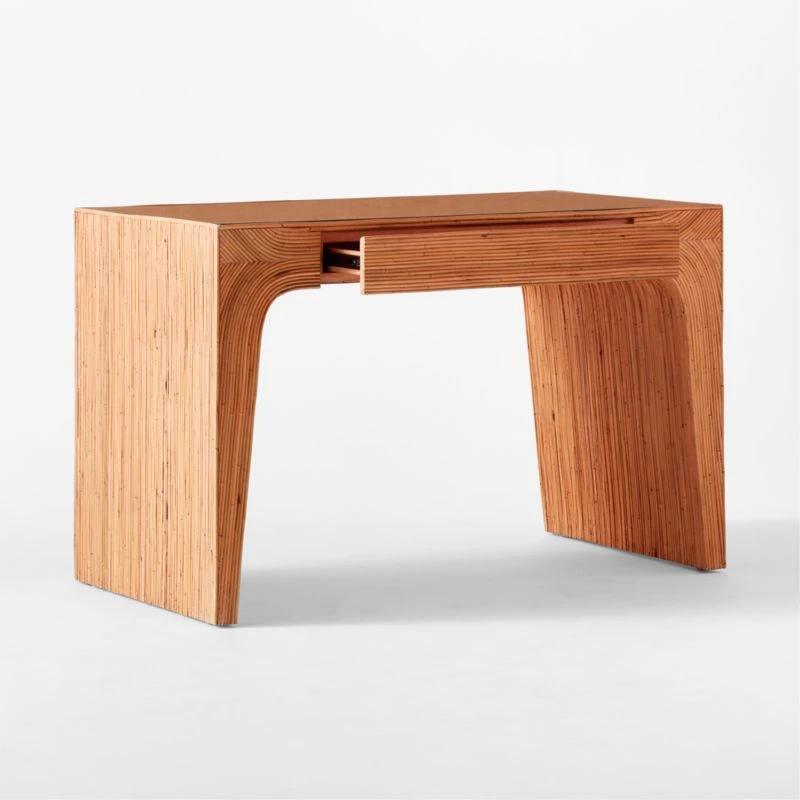 Bayu Rattan Desk With Drawer - Image 7