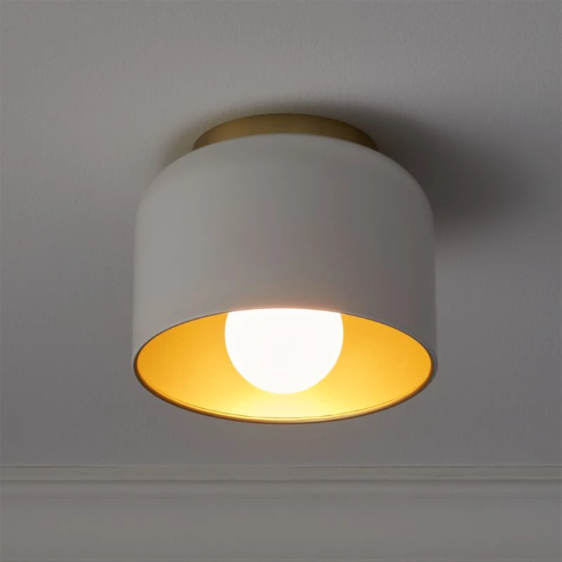 Bell White Flush Mount Light - Image 2