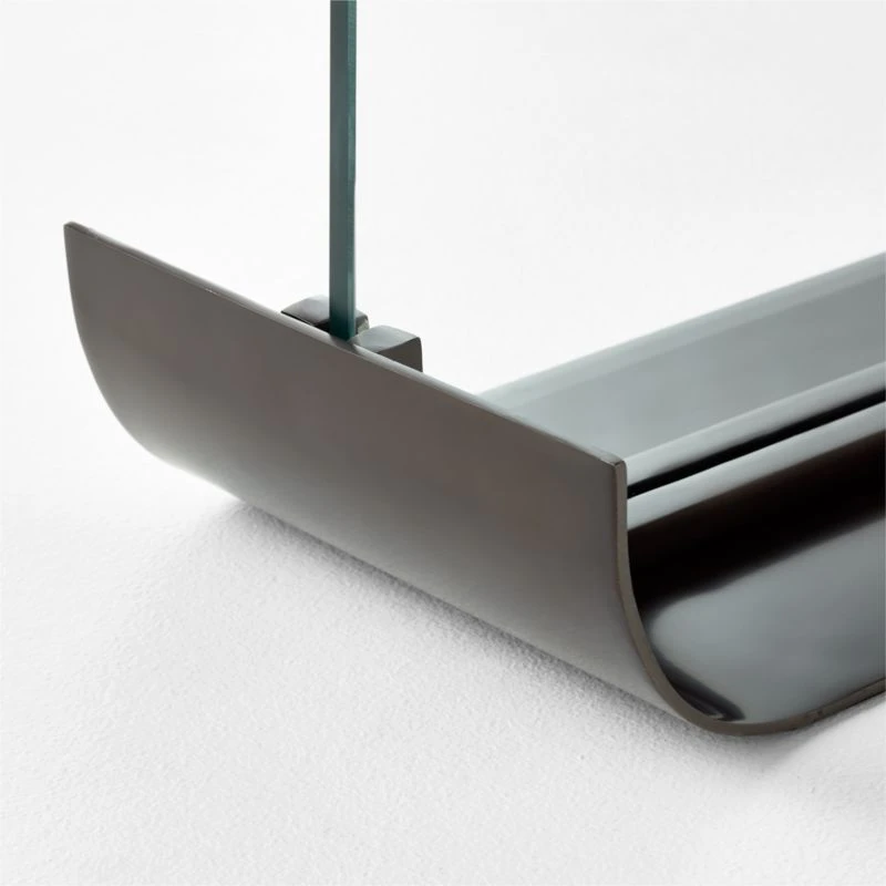 Black Curve Fireplace Screen - Image 3