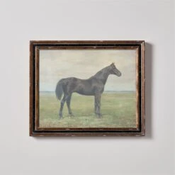 Black Horse' Framed Oil Painting Reproduction 18''x22''