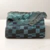 Bode Blue And Green Plaid Throw Blanket