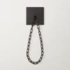 Bolt Matte Black Chain Curtain Tieback