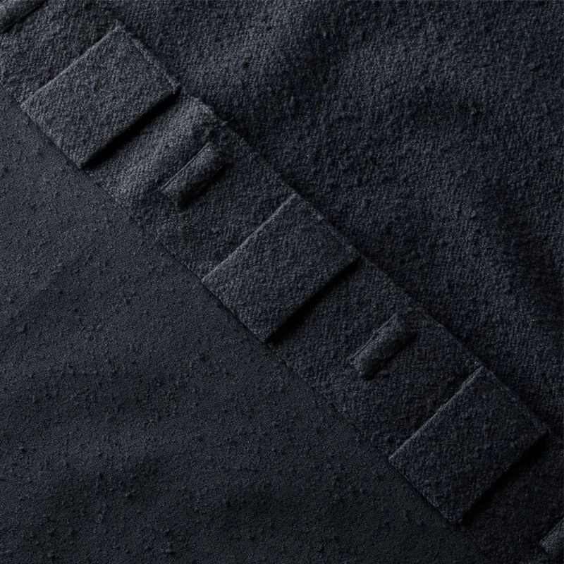 Black Boucle Window Curtain Panel 48''x84'' - Image 5