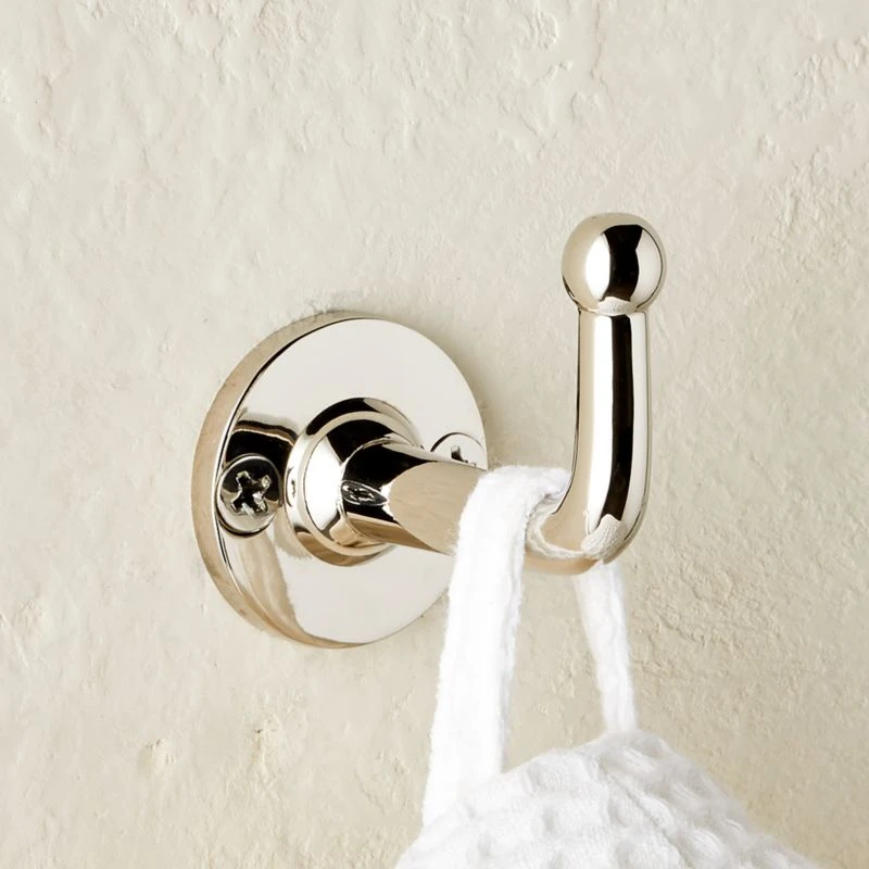 Boule-Inspired Polished Nickel Wall Mount Hook - Image 3