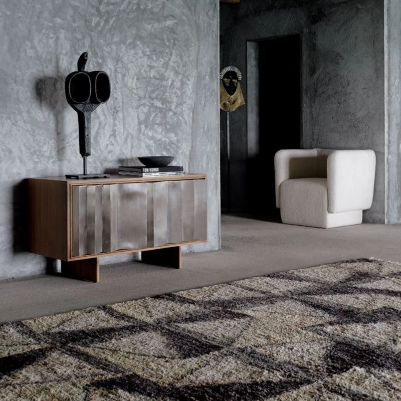 Kibo Steel And Oak Wood Media Console 42.5'' - Image 3