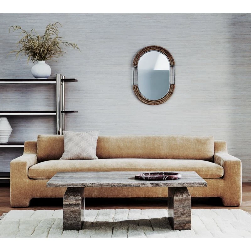 Civita Brown Travertine Coffee Table - Image 2