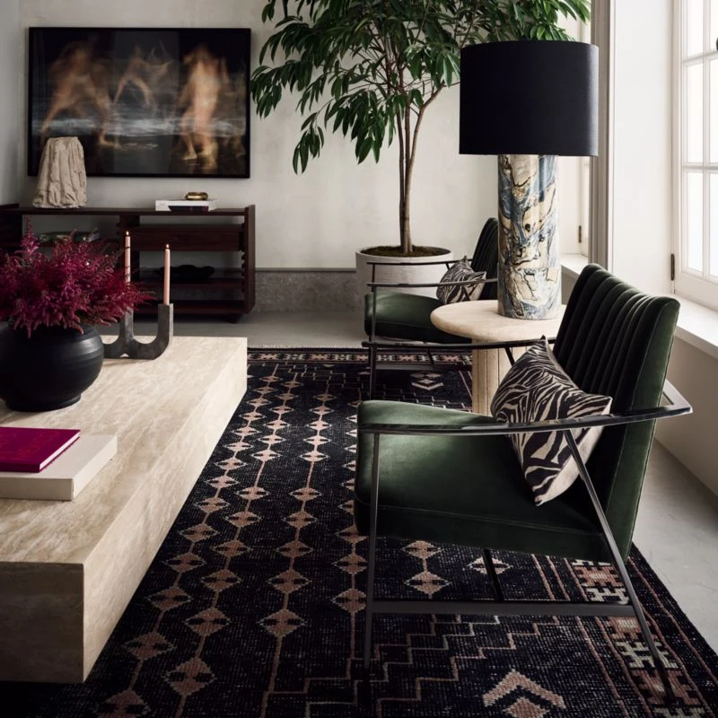 Leto Round Black Terracotta Vase - Image 4