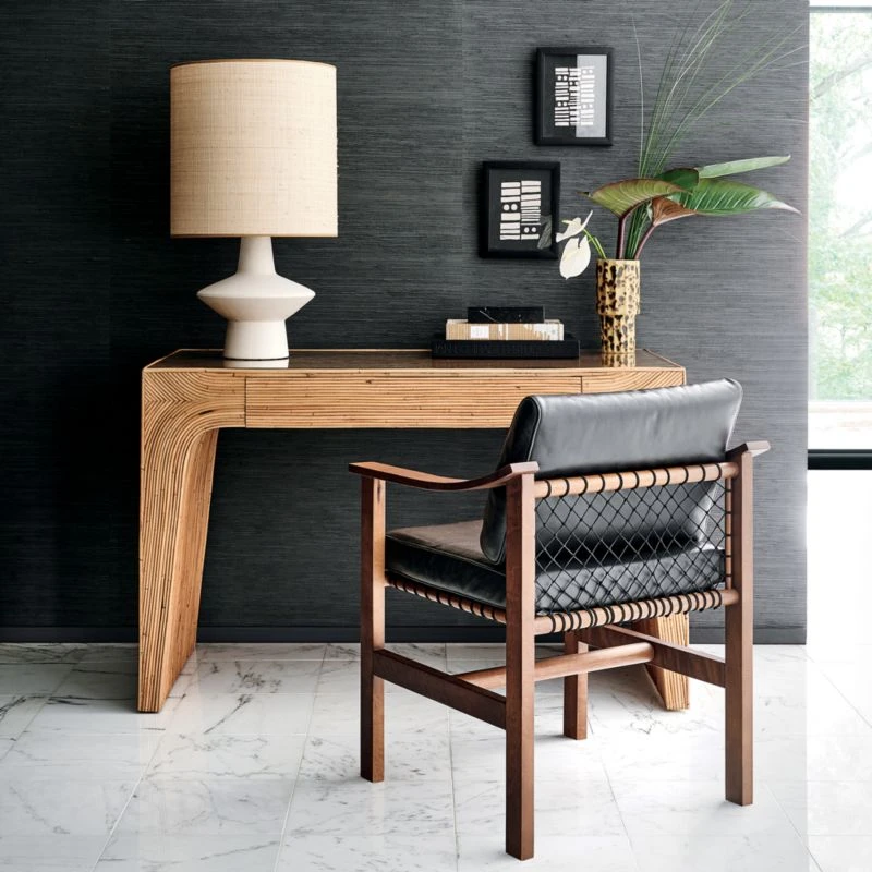 Bayu Rattan Desk With Drawer - Image 4