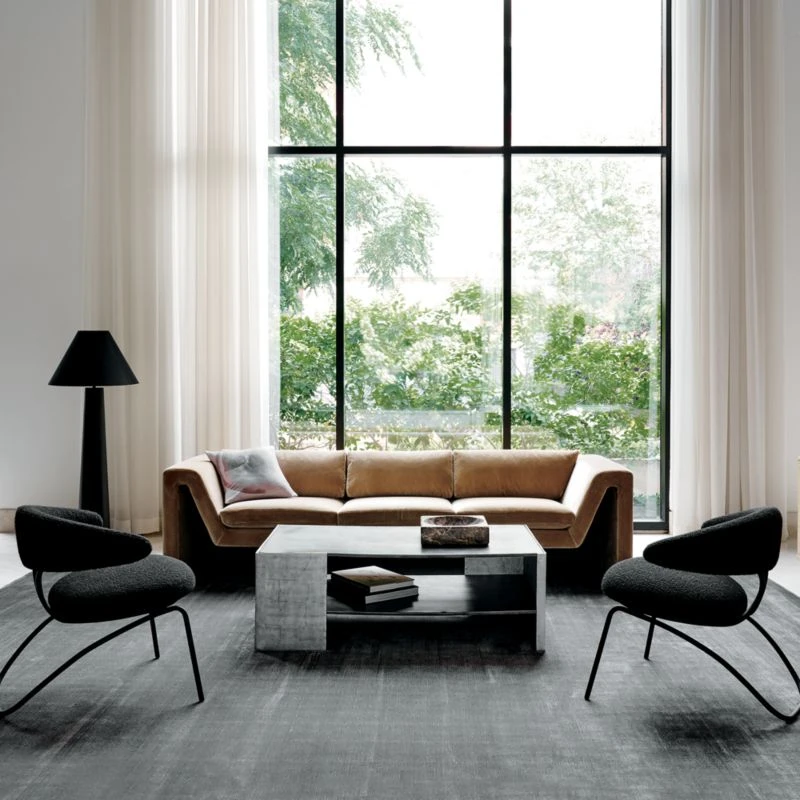 Polar Black Cement Floor Lamp - Image 5