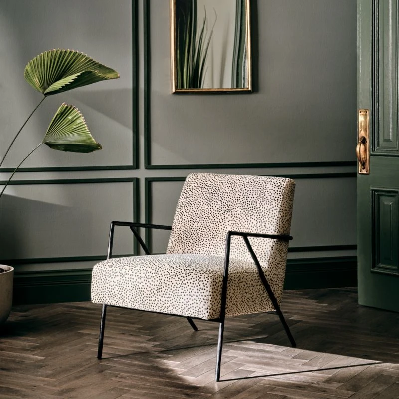 Imogene Dot Hair On Hide Lounge Chair - Image 2