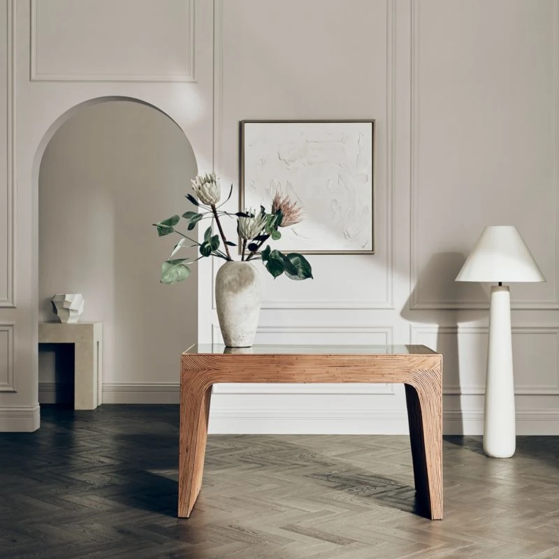 Bayu Rattan Desk With Drawer - Image 3