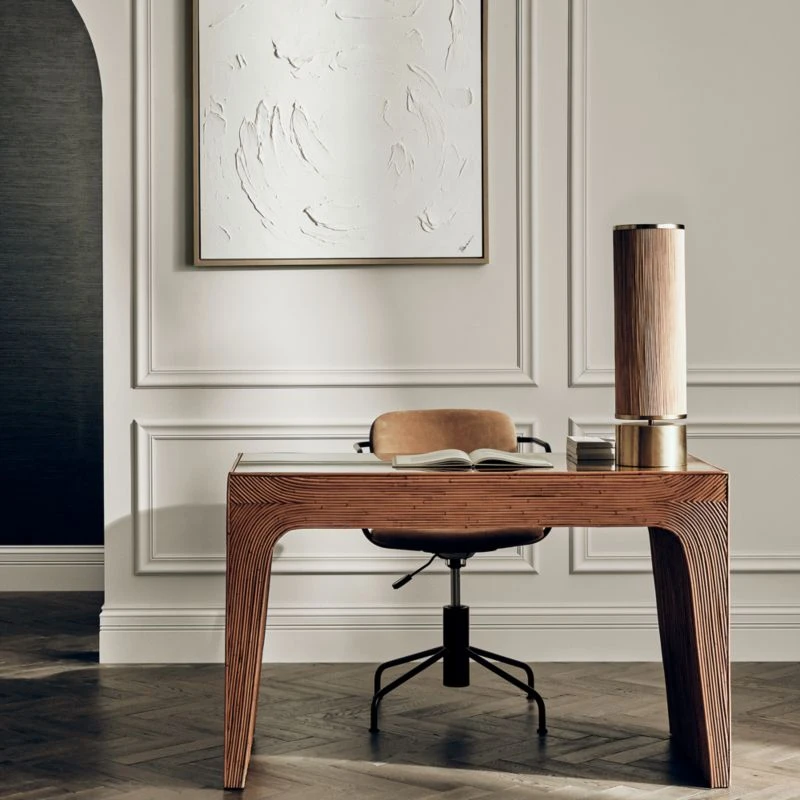 Nyle Suede Office Chair - Image 2