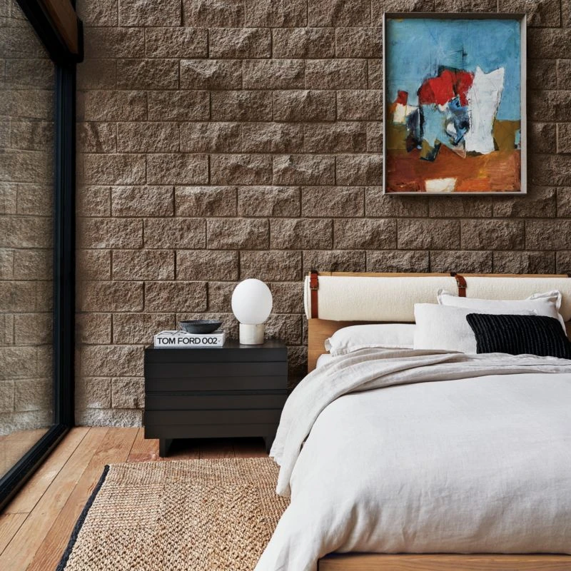 Seacliff 2-Drawer Black Oak Wood Nightstand - Image 3