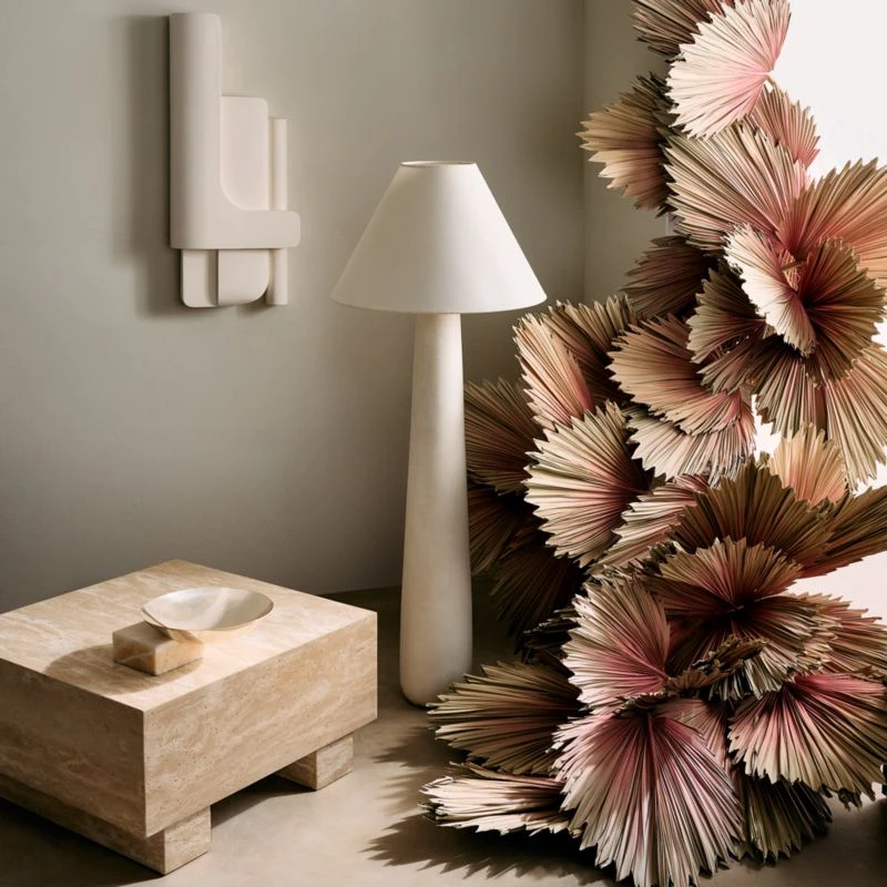 Brazilian White Concrete Wall Decor Panel I - Image 3