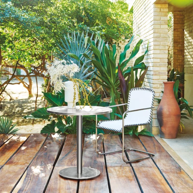 Watermark Stainless Steel Outdoor Bistro Table - Image 2