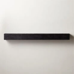 Caia Black Mantel Shelf 60"