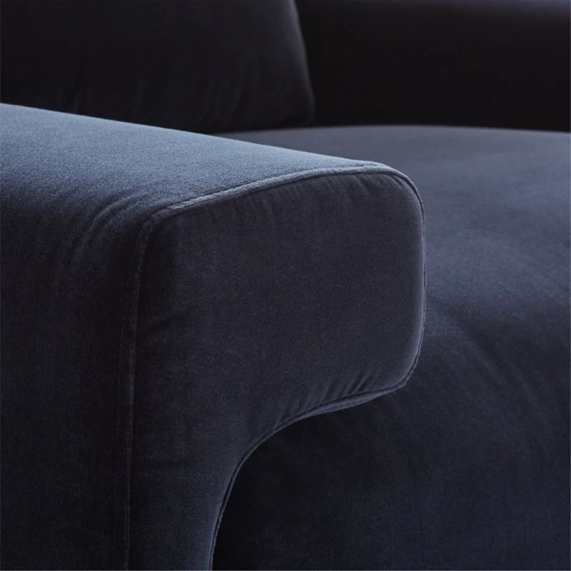 Camden Ink Blue Velvet Lounge Chair - Image 7