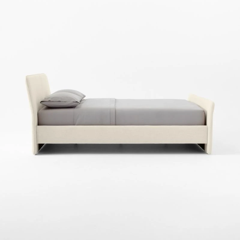 Camerano Cream Upholstered Queen Bed - Image 3