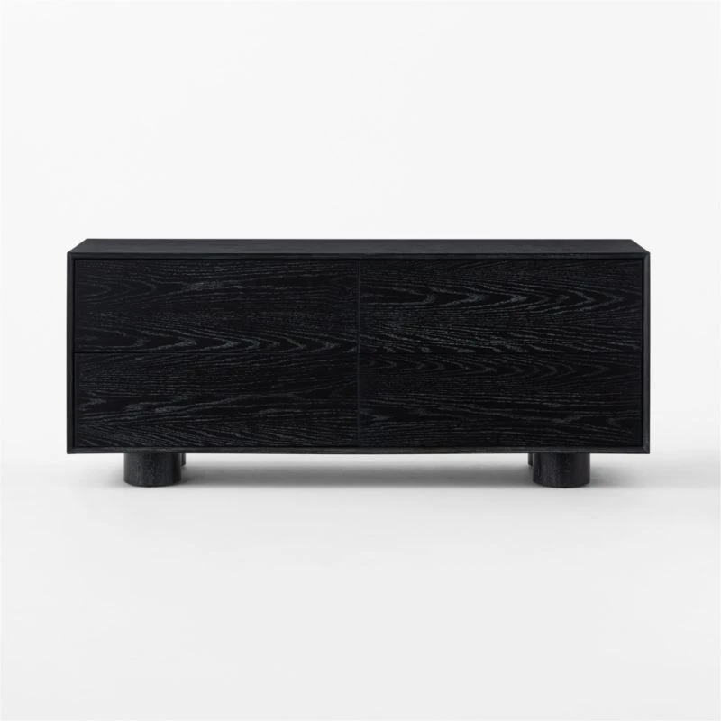 Cantar 4-Drawer Cerused Black Oak Dresser - Image 3