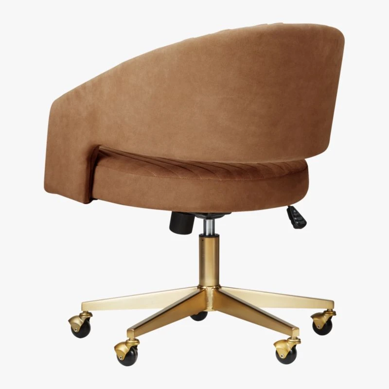 Channel Suede Office Chair - Image 6