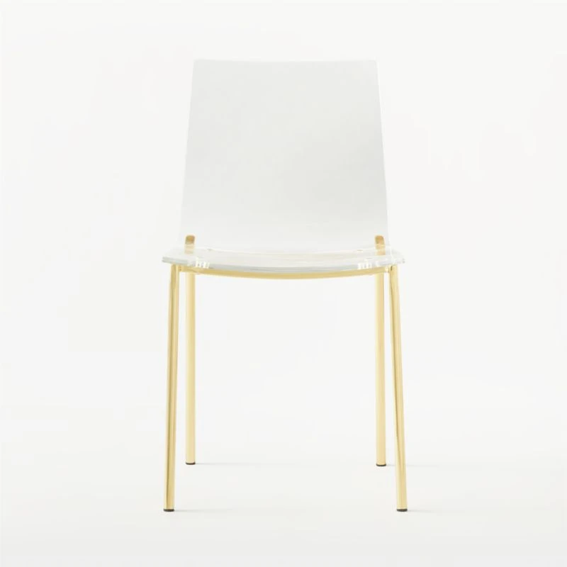 Chiaro Clear Chair Gold Set Of 4 - Image 3