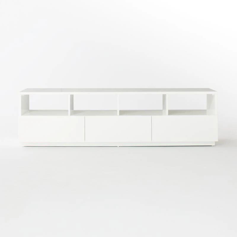 Chill High-Gloss White Media Console 80'' - Image 4