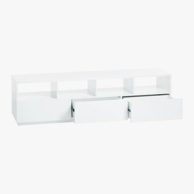 Chill High-Gloss White Media Console 80'' - Image 6