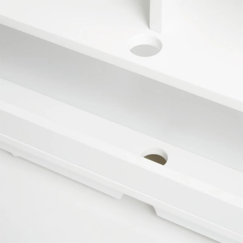 Chill High-Gloss White Media Console 80'' - Image 8