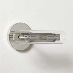 Cilindro Polished Stainless Steel Wall Sconce