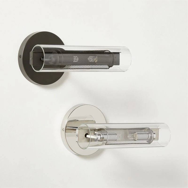 Cilindro Polished Stainless Steel Wall Sconce - Image 5