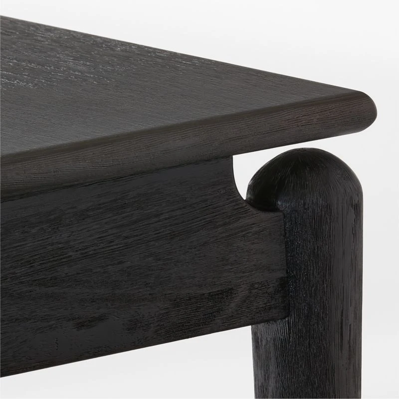 Crowley Black Wood Dining Table - Image 5