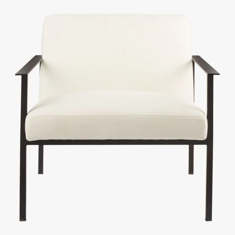 Cue White Chair With Black Legs - Image 5