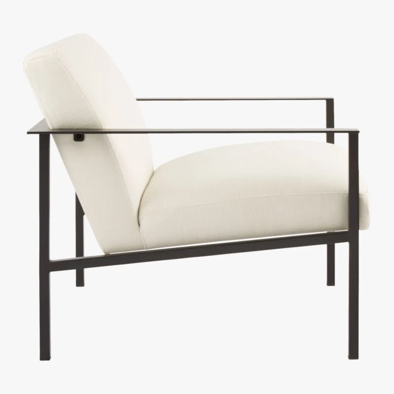 Cue White Chair With Black Legs - Image 7