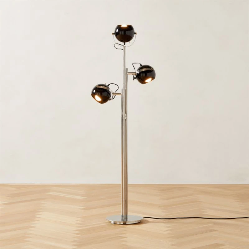 Daltrey Black Metal Floor Lamp - Image 2