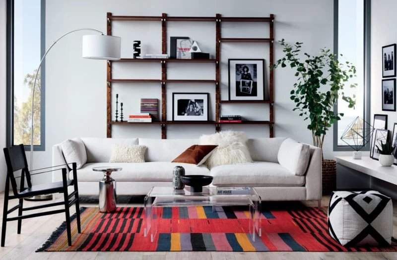 Toodle White Wool Throw Pillow With Down-Alternative Insert 18"x12" - Image 3