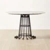 Divo Round White Mable Dining Table