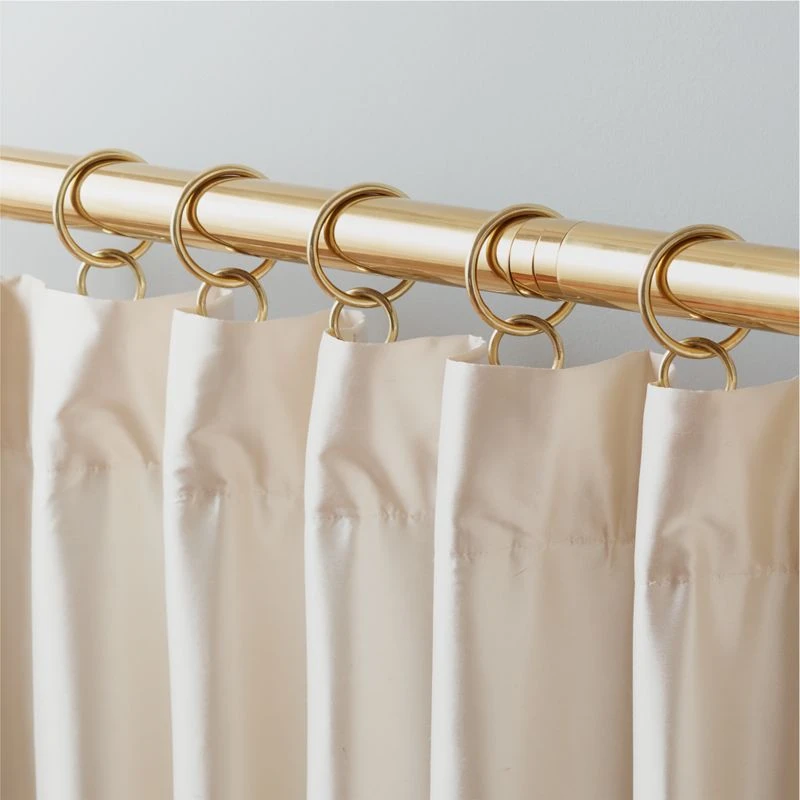 Polished Brass Curtain Rings Set Of 9 - Image 2
