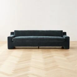 Durant Midnight Blue Velvet Sofa