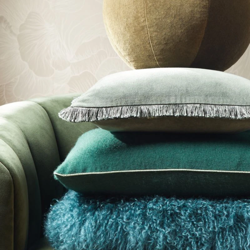 Bettie Forest Green Throw Pillow With Down-Alternative Insert 16" - Image 5