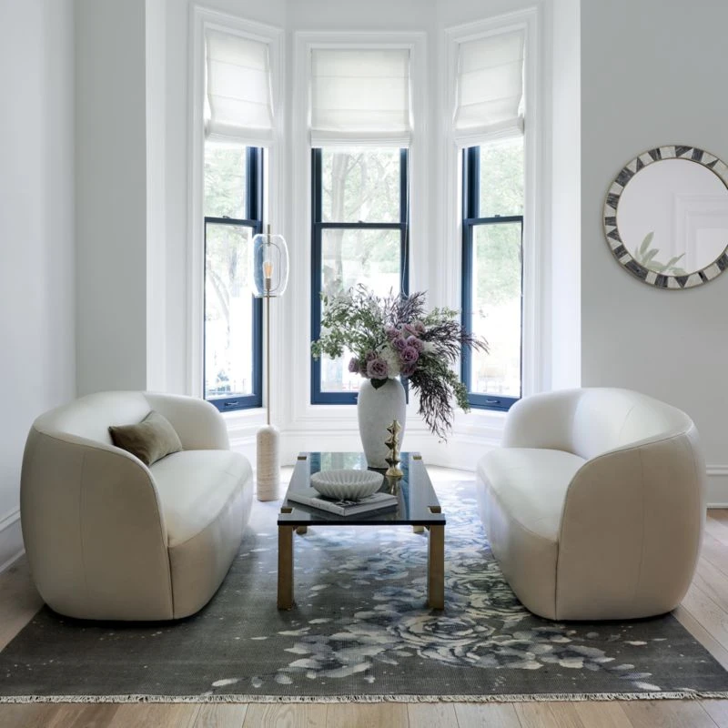 Reve Round Fluted White Marble Bowl - Image 9