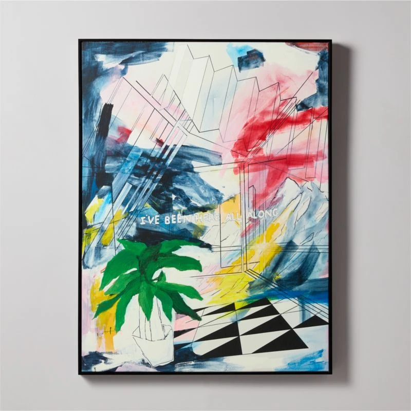 'I've Been Here All Along' Framed Acrylic Painting Reproduction By Alexandra Rose 37''x49''